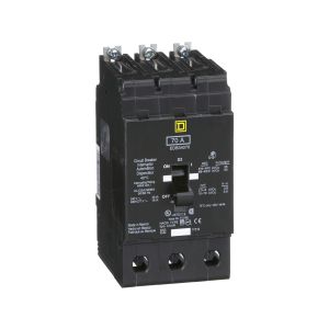 Interruptor atornillable, 3 polos, 70 A. EDB34070 Schneider Electric