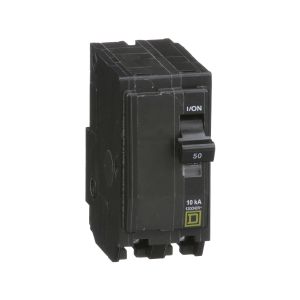 Pastilla Interruptor Termomagnético 2 Polos, 50A, QO250 Schneider Electric