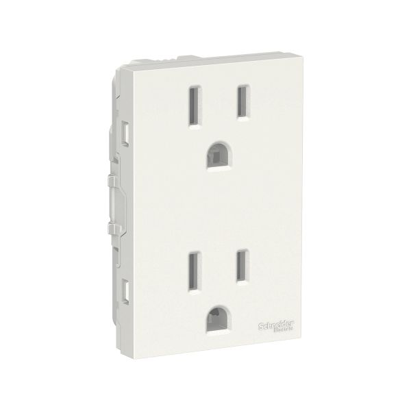 Toma de Corriente Dúplex 2 Polos + Tierra, 15A, 127V CA S7032200 Schneider Electric