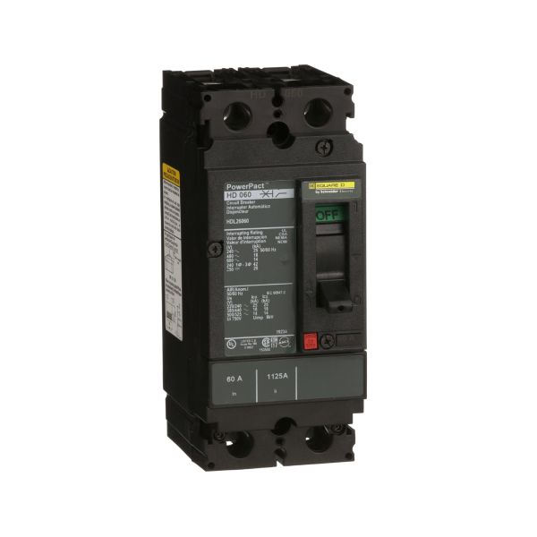 Interruptor atornillable, 2 polos, 60 A. HDL26060 Schneider Electric