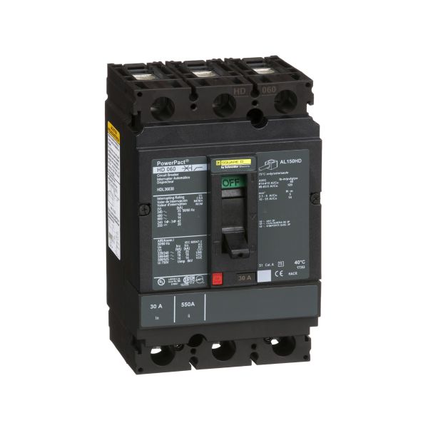 Interruptor atornillable, 3 polos, 30 A. HDL36030 Schneider Electric