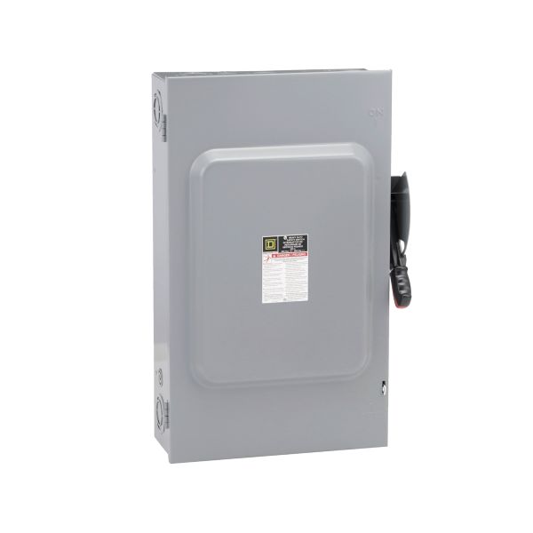 Interruptor de seguridad, 3 polos, 200 A, NEMA 1. HU364 Schneider Electric