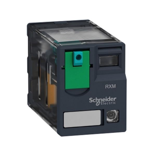 Relevador miniatura enchufable, 10A, 24V CC. RXM3AB2BD Schneider Electric